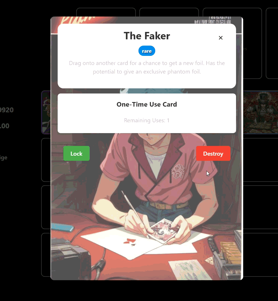 selecting cards for your active deck